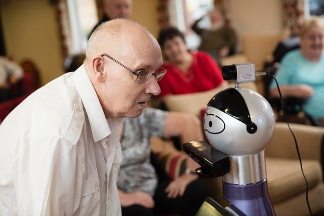 Sensors placed throughout a retirement home helped the ENRICHME robot to keep track of the movements and activities of residents taking part in the project’s trial.