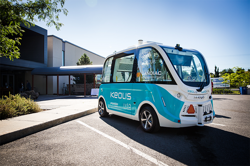Autonomous vehicles must be well-integrated into public transport systems if they are to take off in Europe's cities, say researchers. Image credit - Keolis